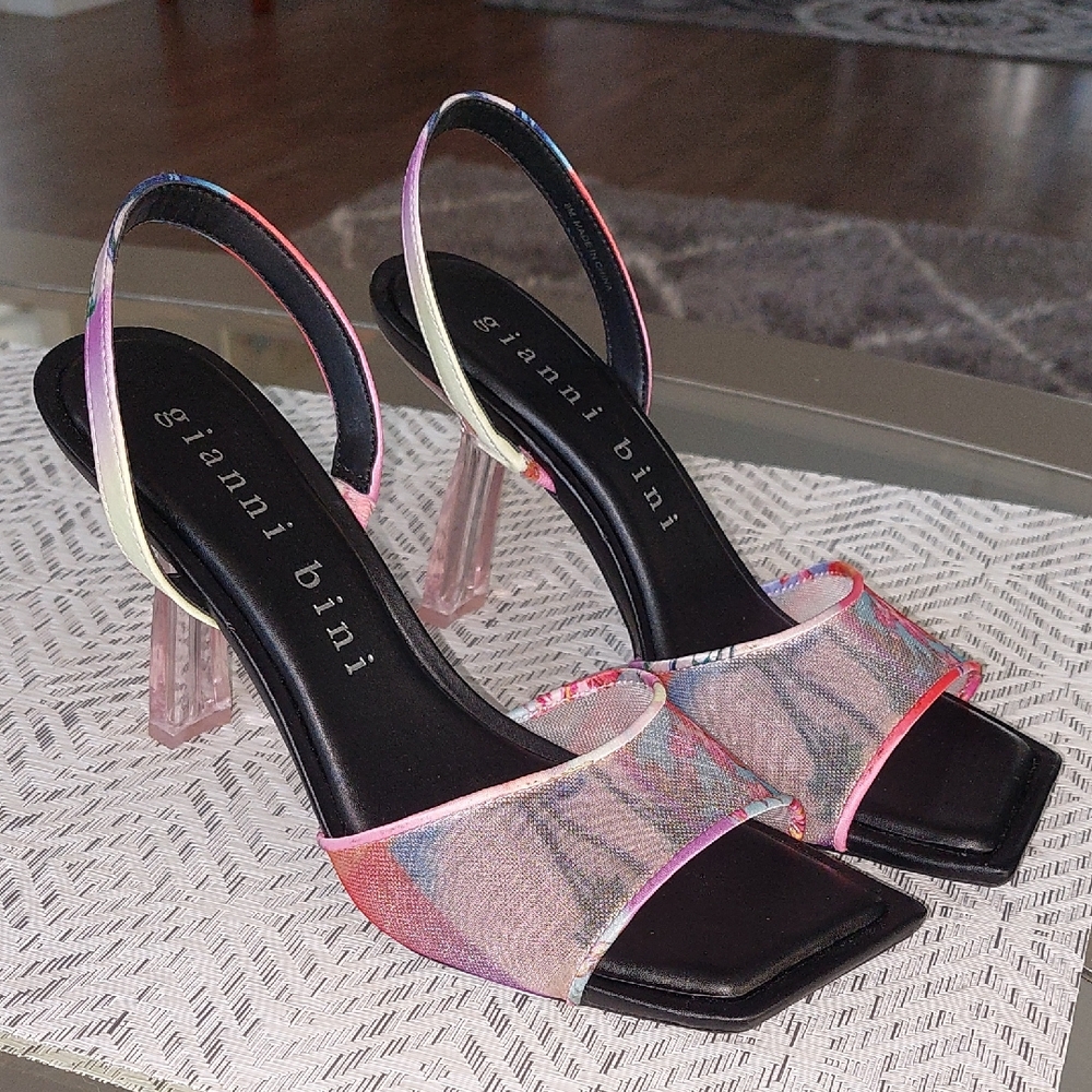 Gianni Bini Vibrant Multicolor Heels - Height: 4 inches Size 8M Brand New